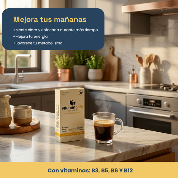 Energy Boost: Cápsulas de café + Complejo B